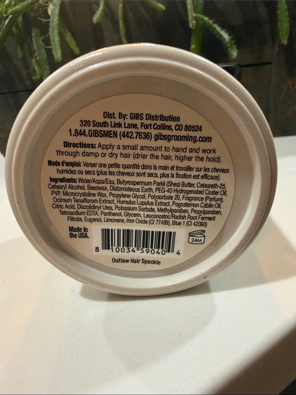 2 new Outlaw Hair Spackle Matte Hair Pomade -by gibs grooming